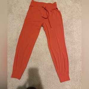 Lululemon orange joggers